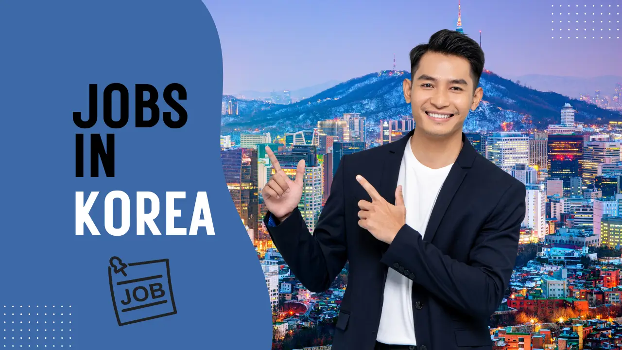 A person indication the text Jobs in Korea